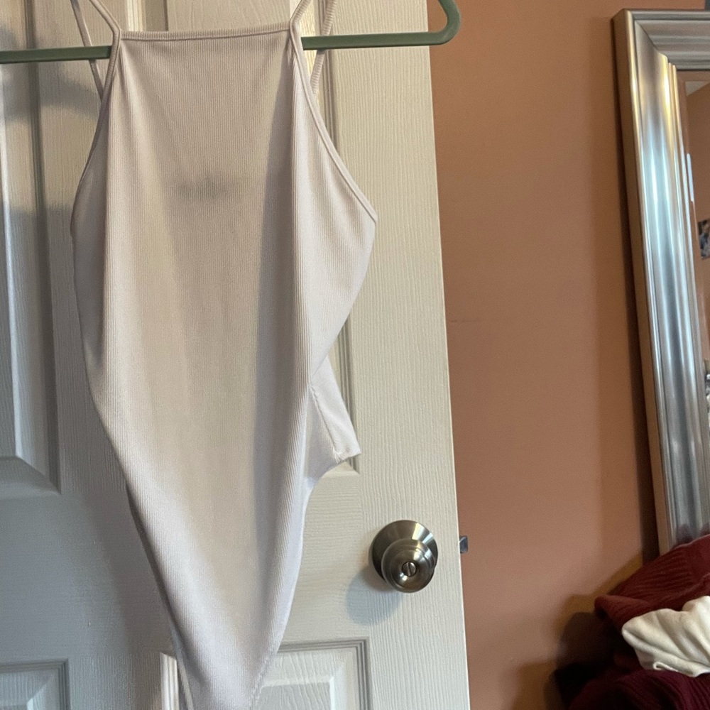 High neck front bodysuit